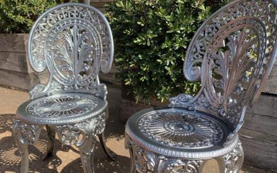 Restored Powder Coated Garden Chairs