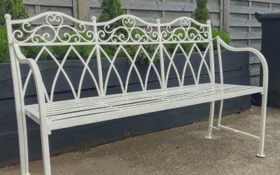 Recycle, don’t buy new – restored garden bench