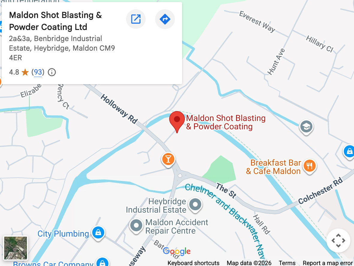 Map showing Garden Metal Rescue workshop, Heybridge, Maldon
